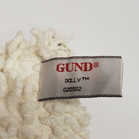 Gund 15" Dolly Chenille Duck Polka Dot Stripes Legs Plush - Picture 4 of 7